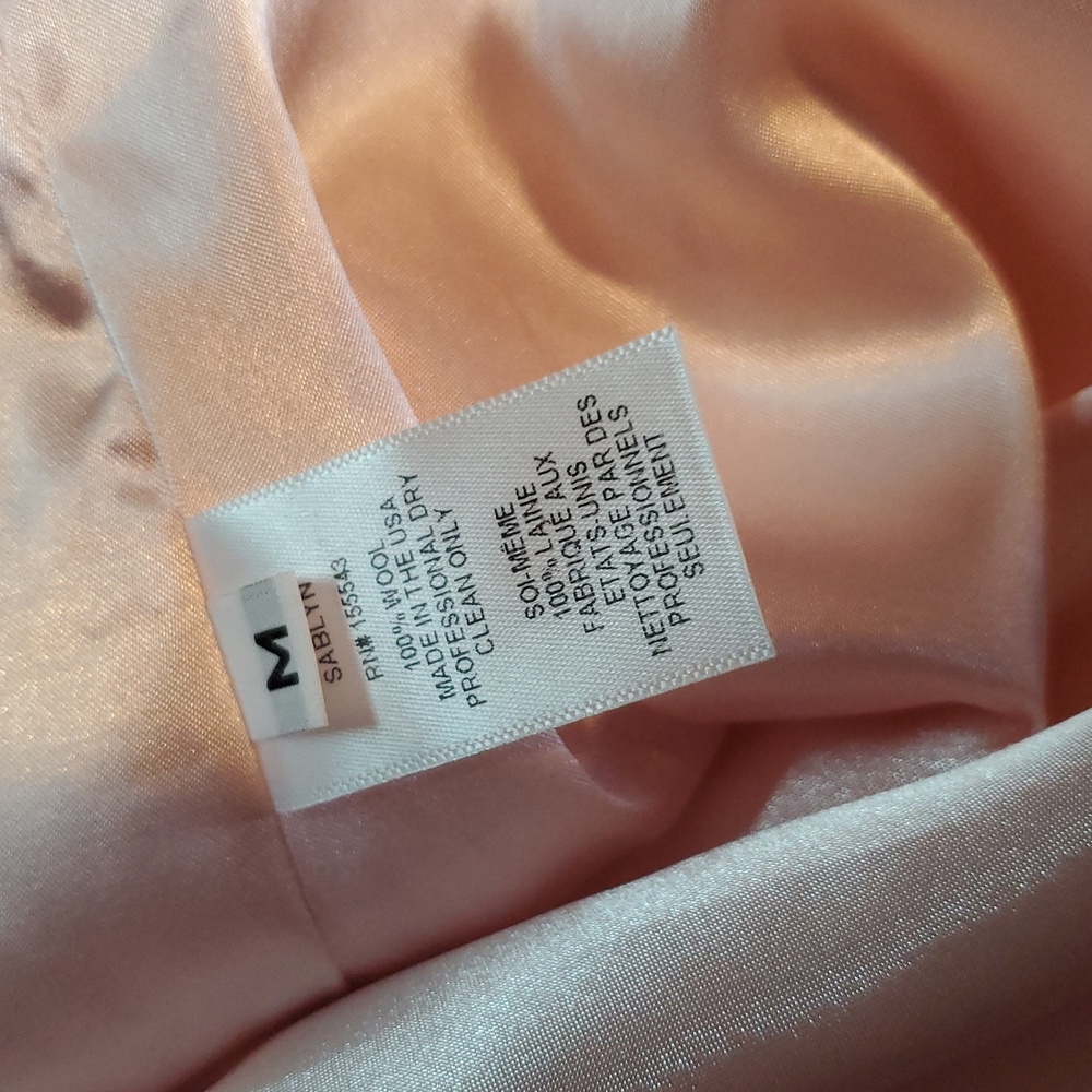 Sablyn Elegant Waterfall Wool Pink Women's Jacket SZ SM - Picture 6 of 6